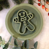 Festive Enrichment 2 in 1 Bowl & Lickimat - Gingerbread Man Design