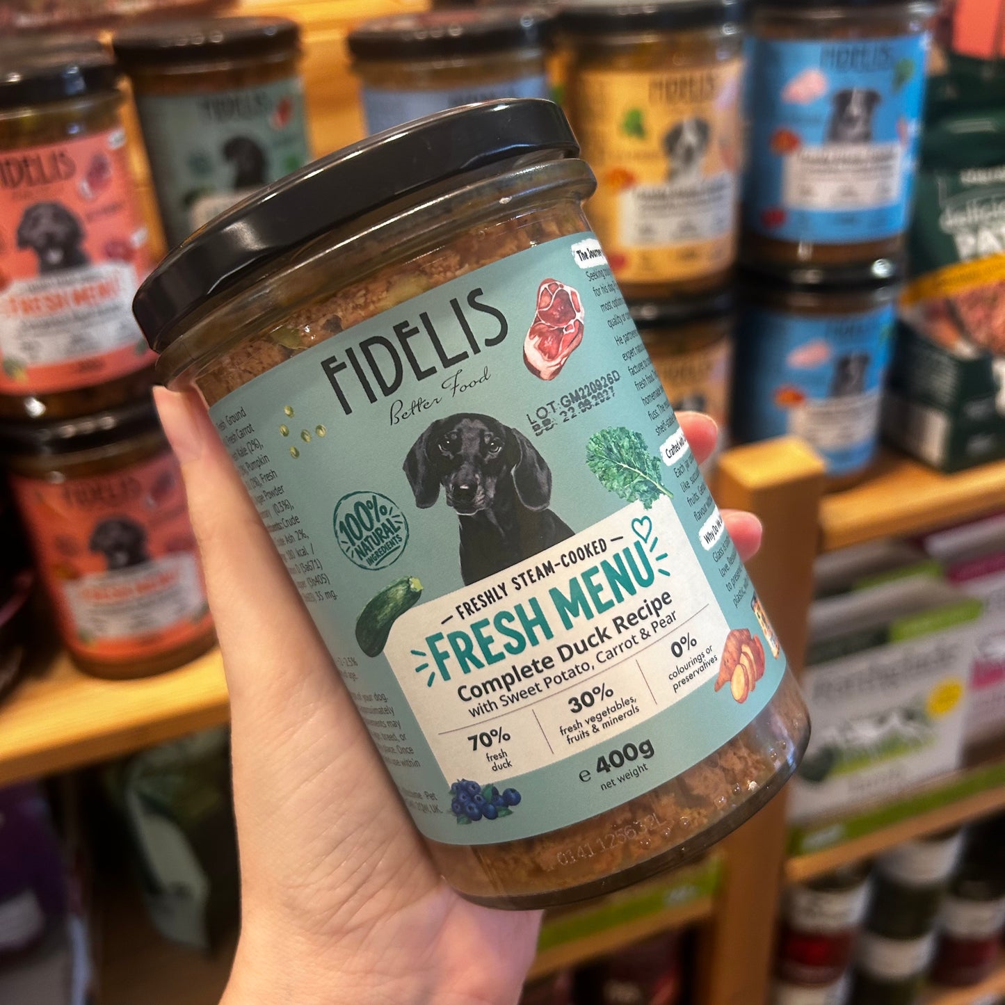 Fidelis Fresh Cooked Duck for Dogs 400g