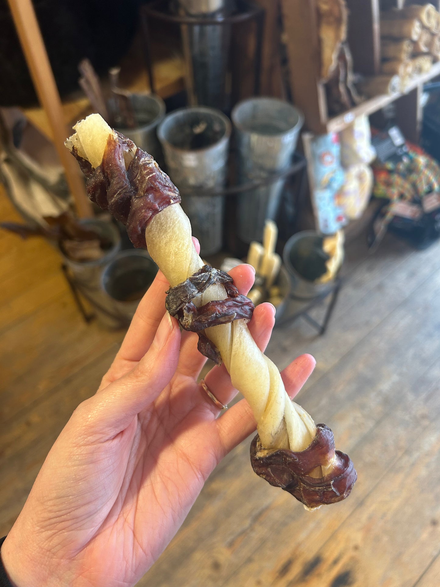 Buffalo Jerky Wrapped Twisted Cheek