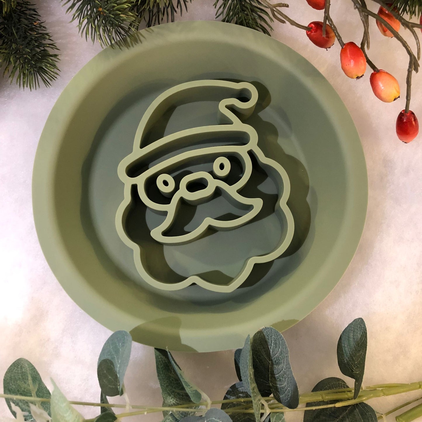 Festive Enrichment 2 in 1 Bowl & Lickimat - Santa Paws Design