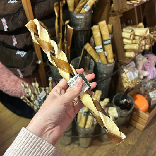 Beef & Camel Braided Roll Large - Natural Dog Treat