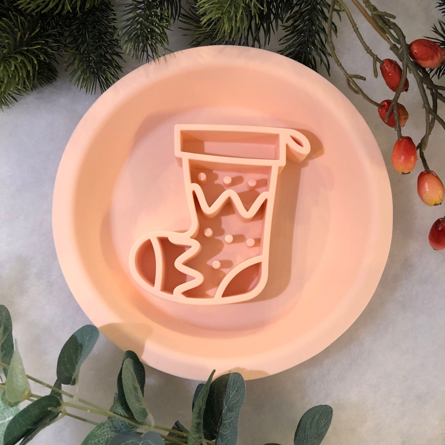 Festive Enrichment 2 in 1 Bowl & Lickimat - Stocking Design