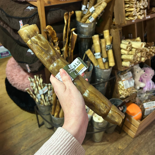 Goat Skin Roll Large - Natural Dog Treat