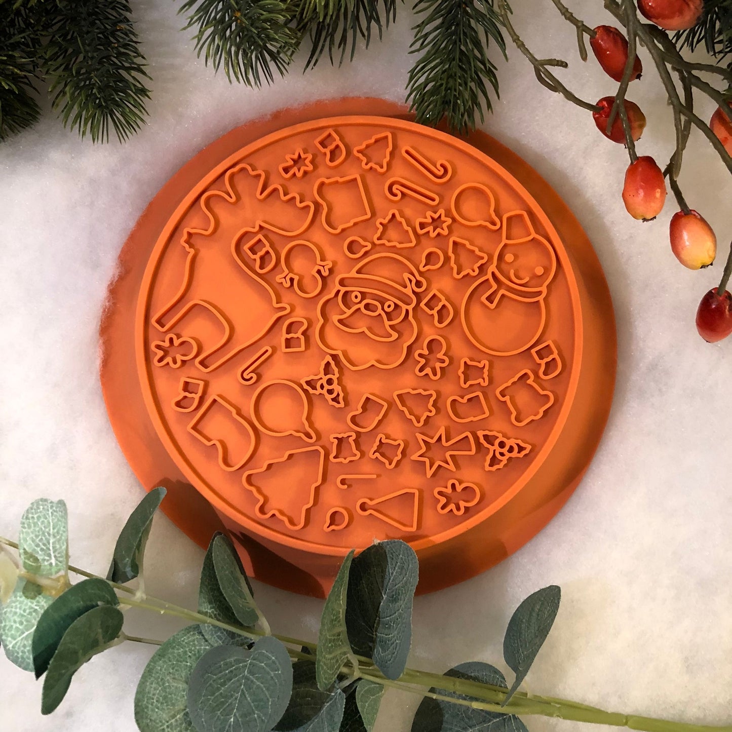 Festive Enrichment 2 in 1 Bowl & Lickimat - Stocking Design