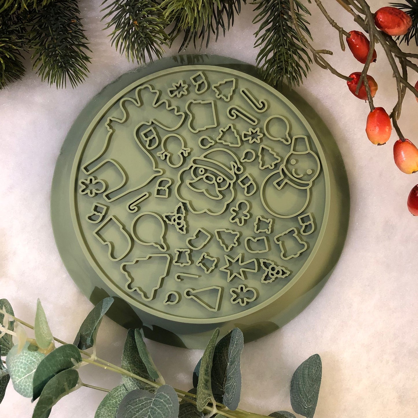 Festive Enrichment 2 in 1 Bowl & Lickimat - Stocking Design