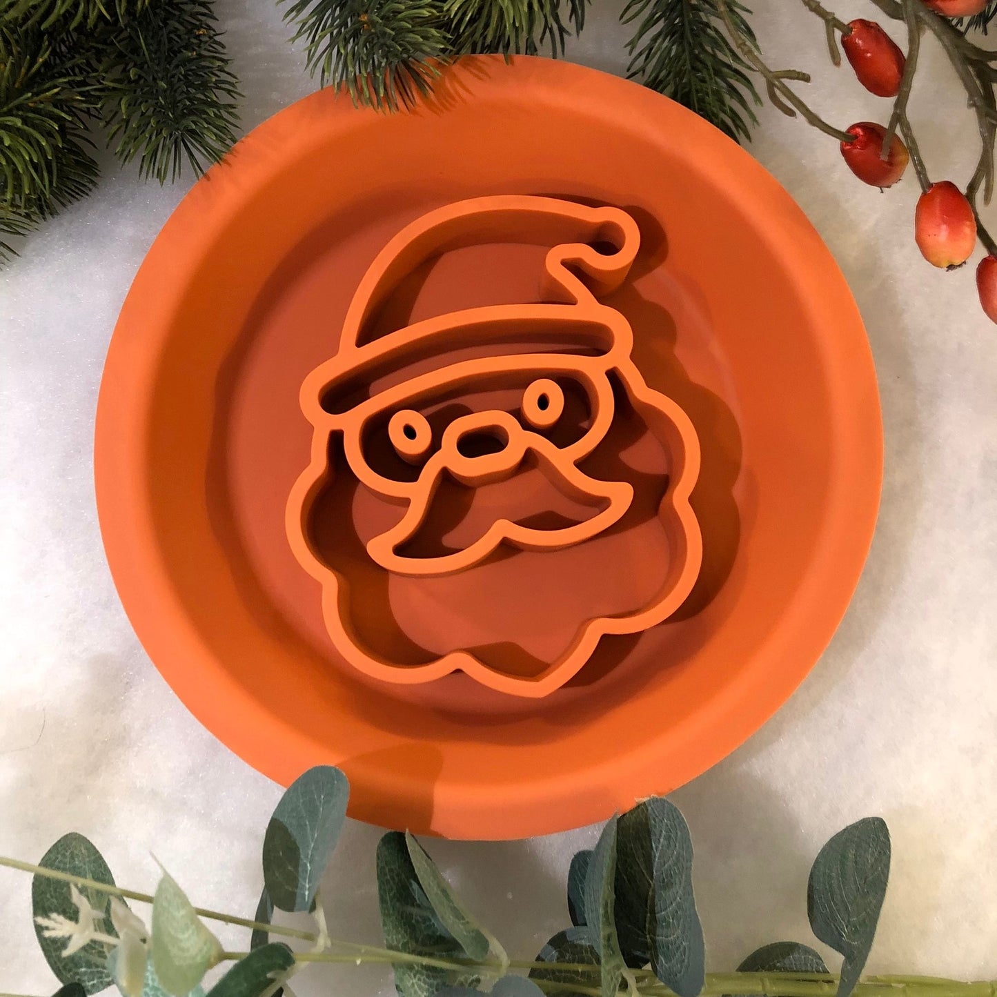 Festive Enrichment 2 in 1 Bowl & Lickimat - Santa Paws Design