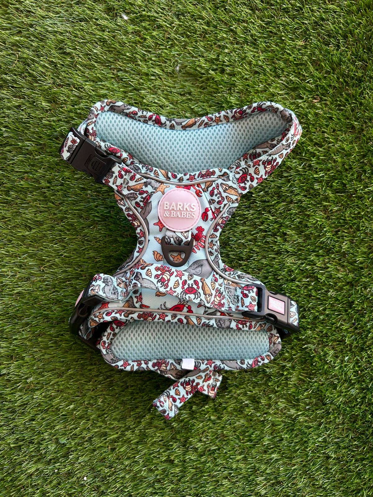 Barks & Babes 3-Click Harness Under the Sea