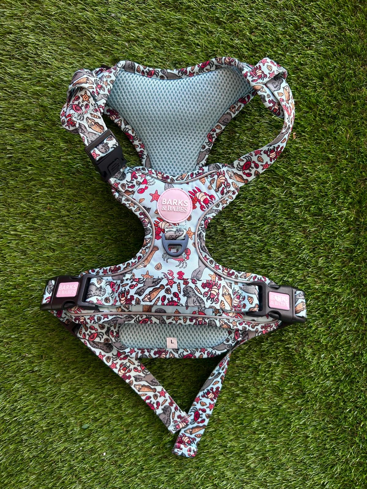 Barks & Babes 3-Click Harness Under the Sea