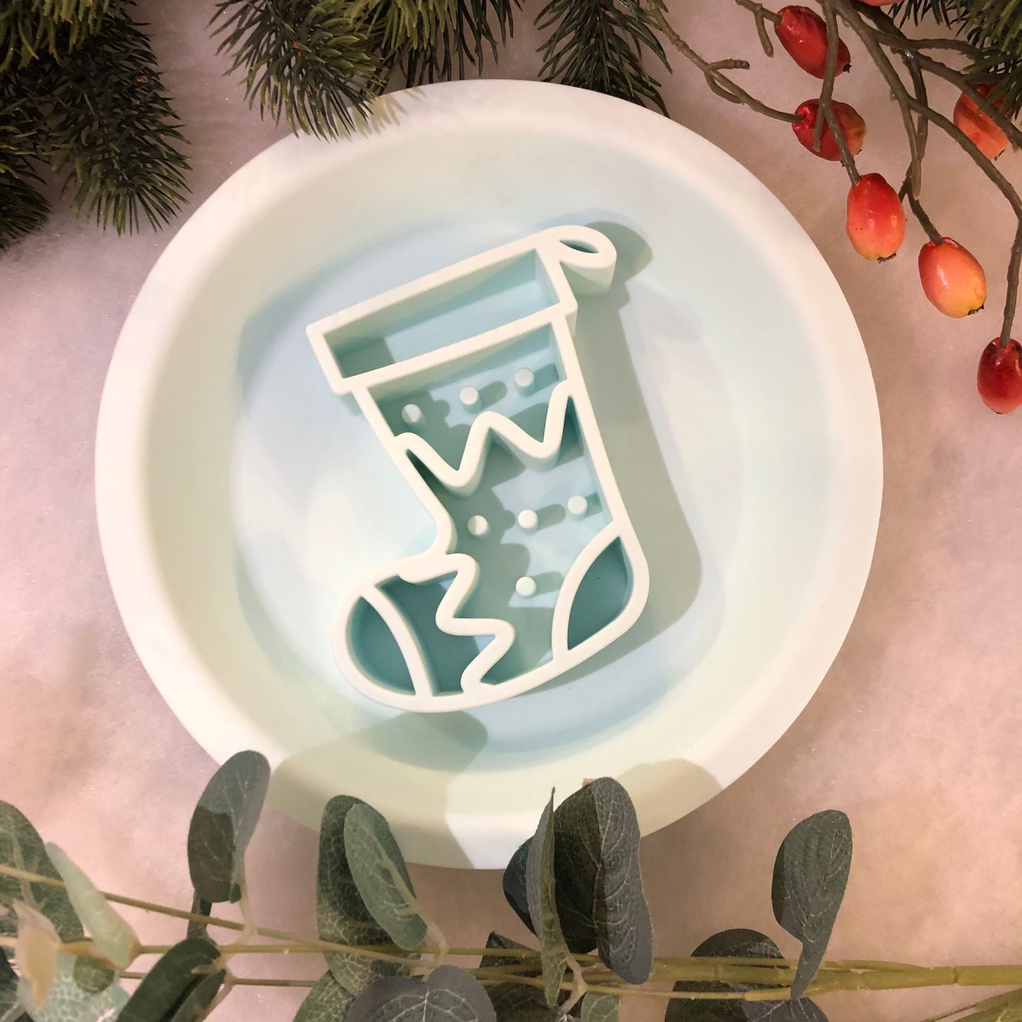 Festive Enrichment 2 in 1 Bowl & Lickimat - Stocking Design