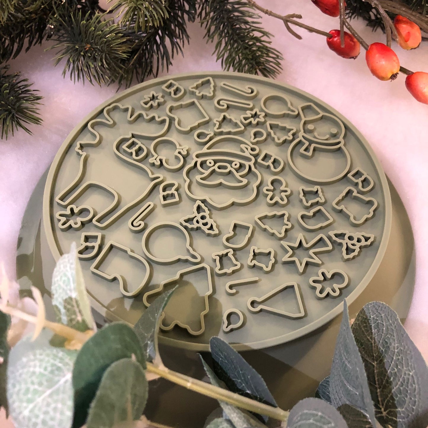 Festive Enrichment 2 in 1 Bowl & Lickimat - Stocking Design