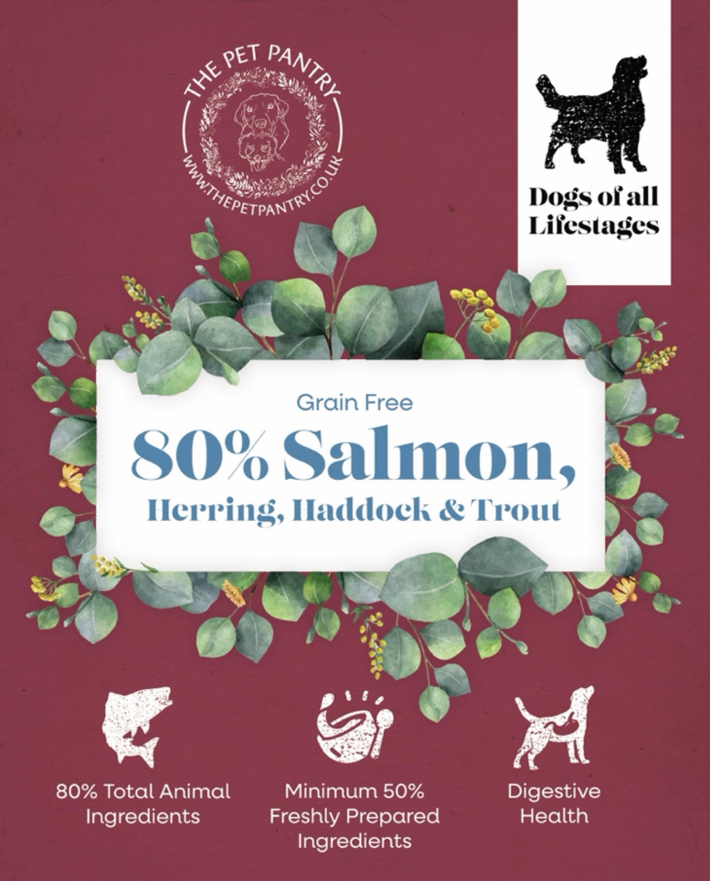 Lucy’s Larder 80% Fish Salmon, Herring, Haddock & Trout Grain Free 13.5kg