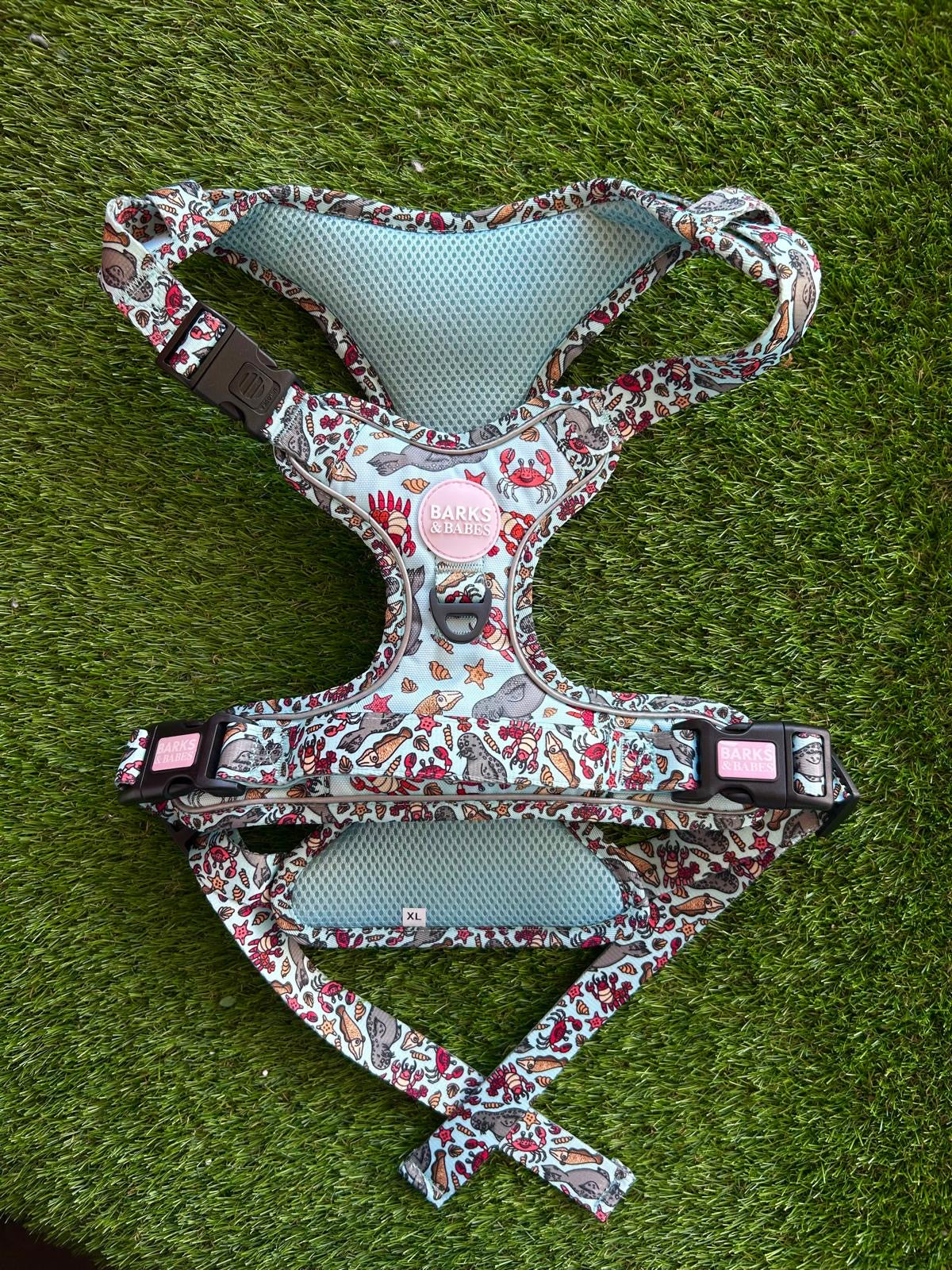 Barks & Babes 3-Click Harness Under the Sea