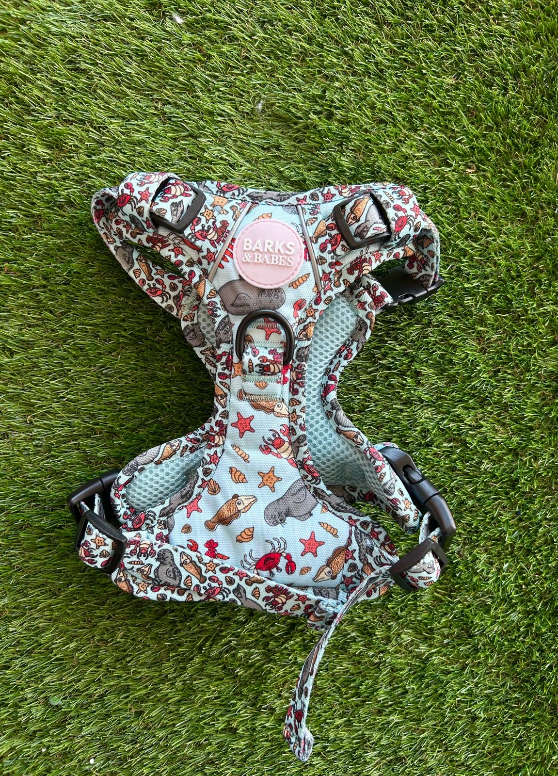Barks & Babes 3-Click Harness Under the Sea