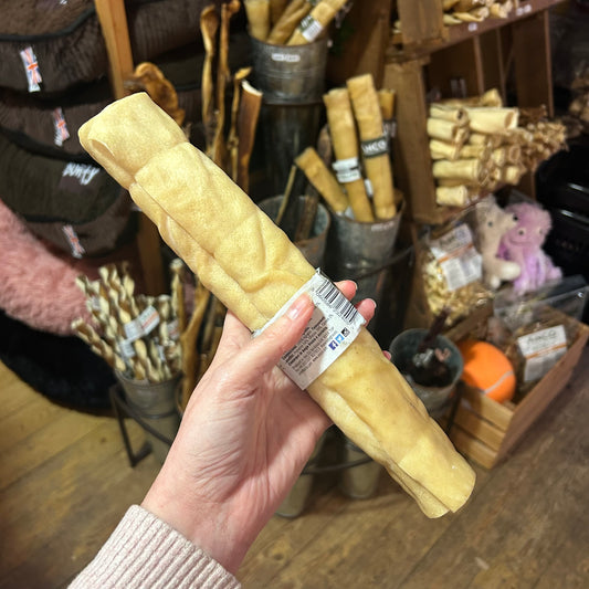 Lamb Skin Roll Large - Natural Dog Treat