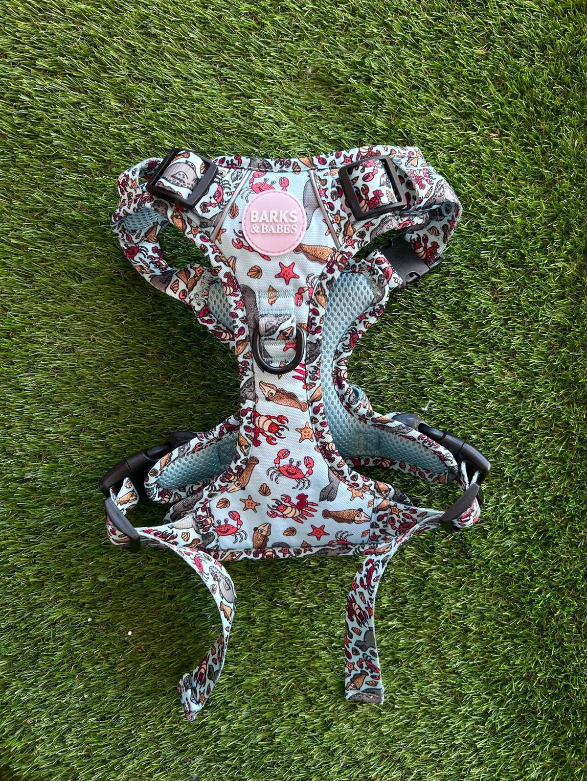 Barks & Babes 3-Click Harness Under the Sea