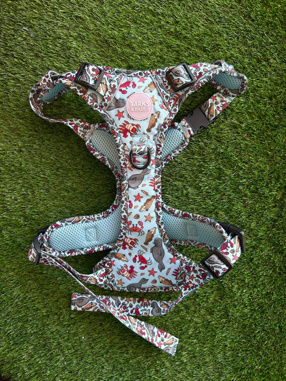Barks & Babes 3-Click Harness Under the Sea