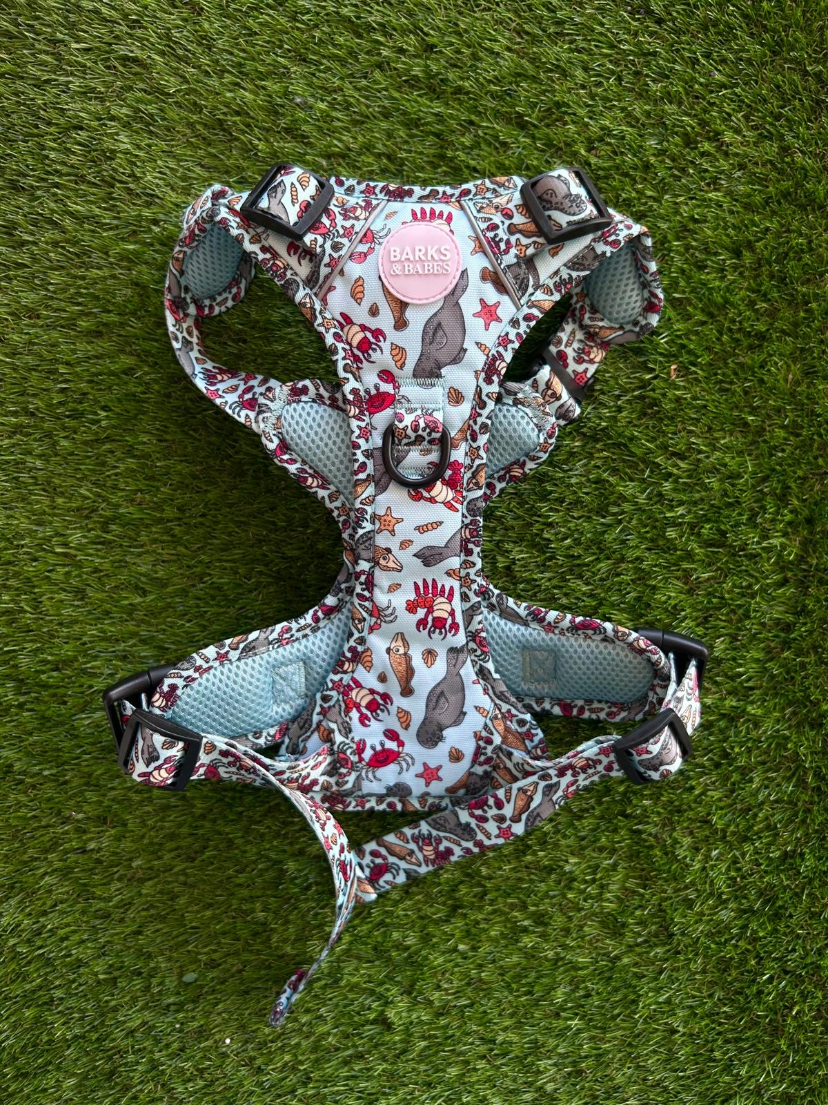 Barks & Babes 3-Click Harness Under the Sea