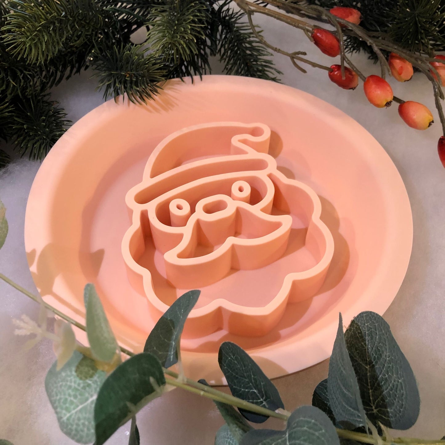 Festive Enrichment 2 in 1 Bowl & Lickimat - Santa Paws Design