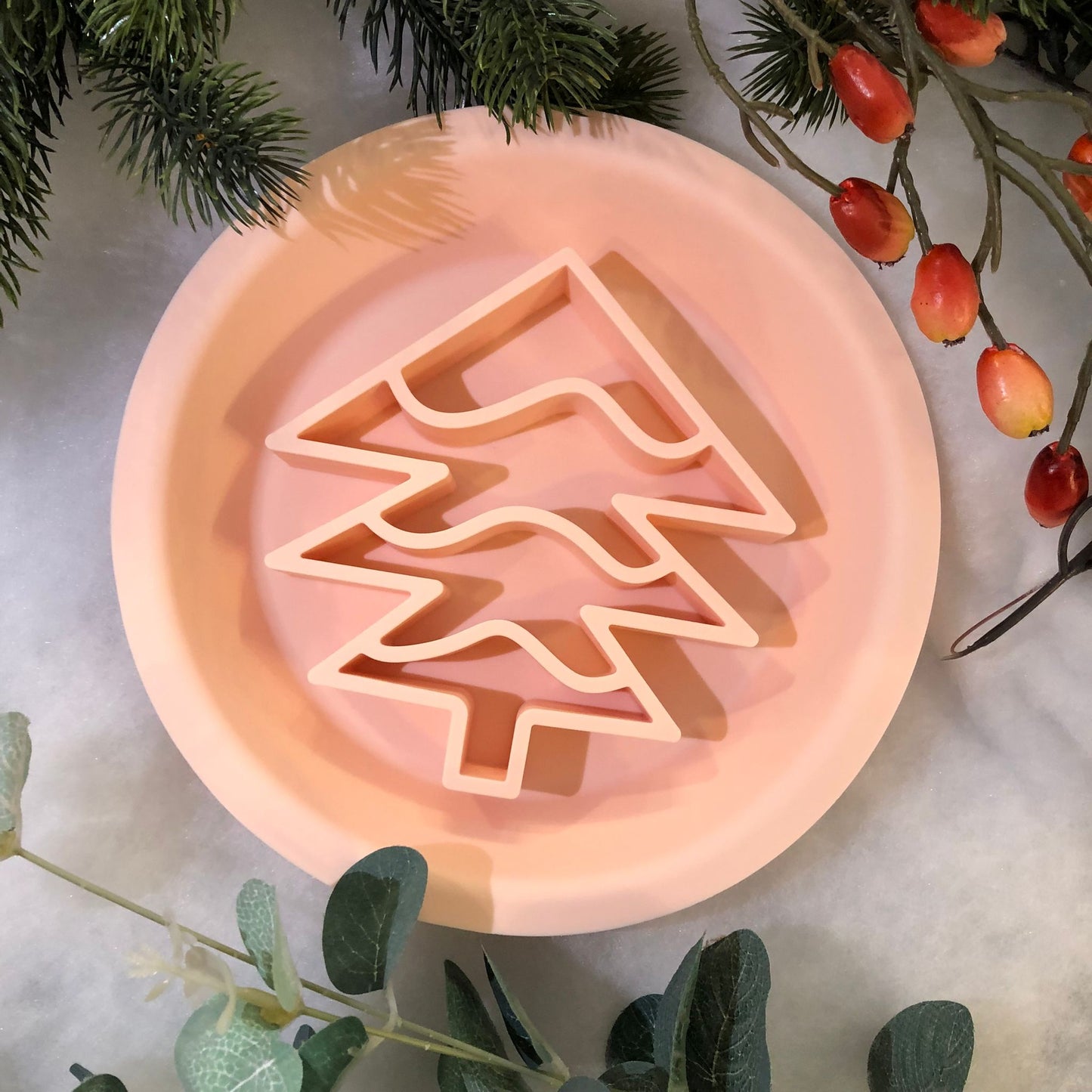 Festive Enrichment 2 in 1 Bowl & Lickimat - Christmas Tree Design