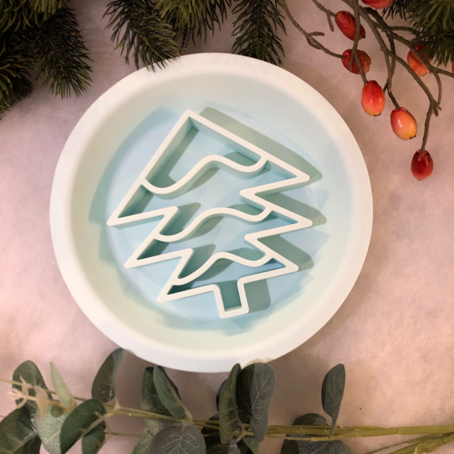 Festive Enrichment 2 in 1 Bowl & Lickimat - Christmas Tree Design