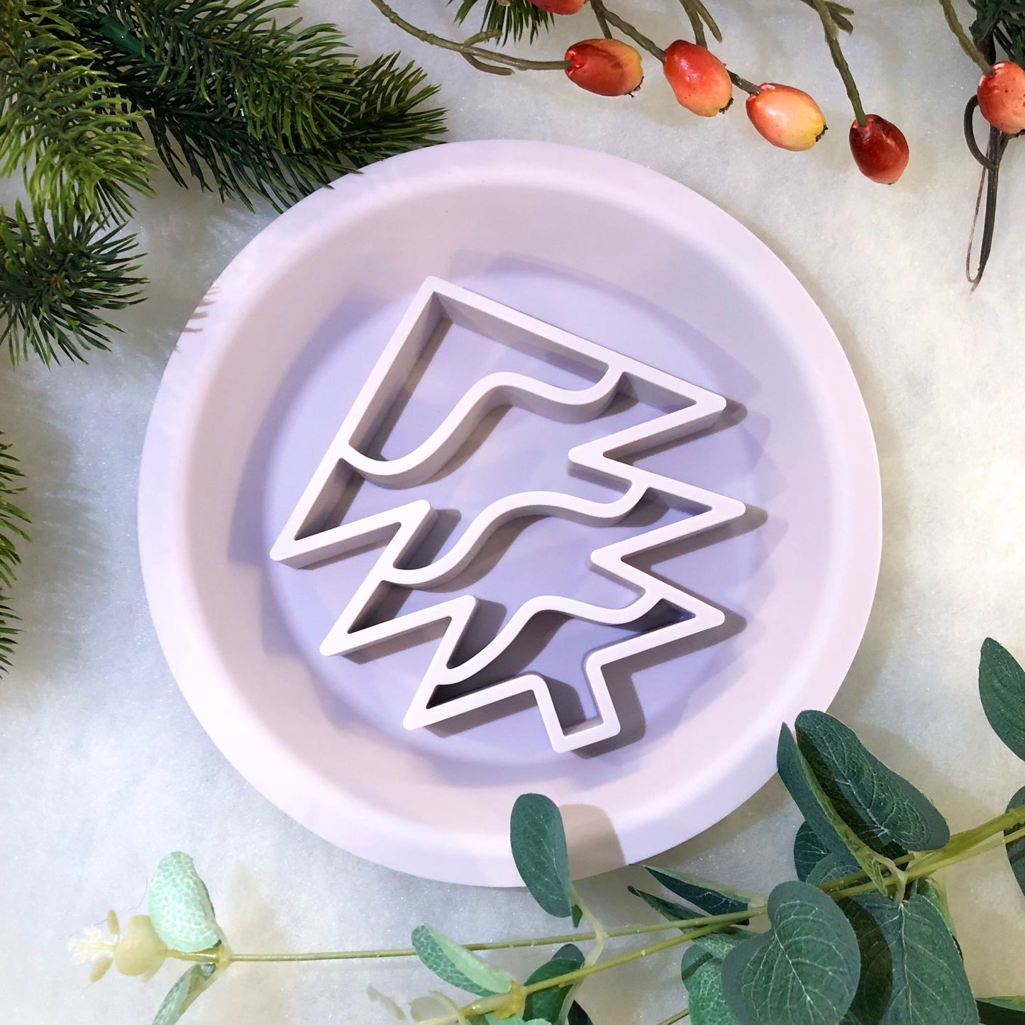 Festive Enrichment 2 in 1 Bowl & Lickimat - Christmas Tree Design