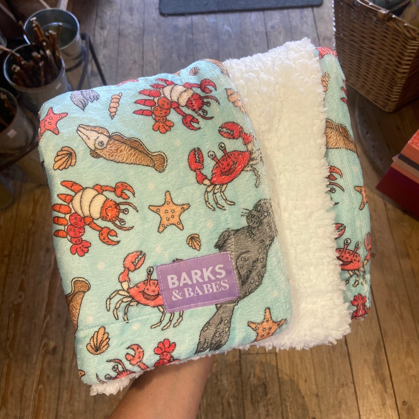 Under the Sea Print Plush Blanket XL