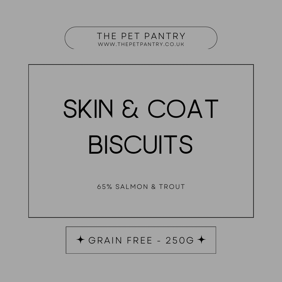 Skin & Coat Biscuits | Natural Dog Treats | Grain Free | 500g